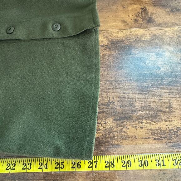 Vintage Army Cold Weather Field Shirt XS Green USA 1970s Wool Jacket EUC - Picture 4 of 10